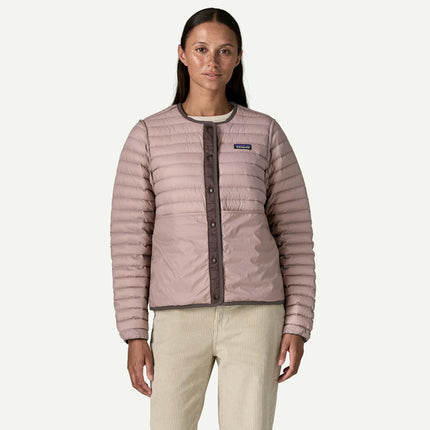 Women's Lightweight Reversible Down Sweater Cardigan