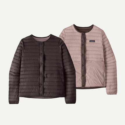 Women's Lightweight Reversible Down Sweater Cardigan