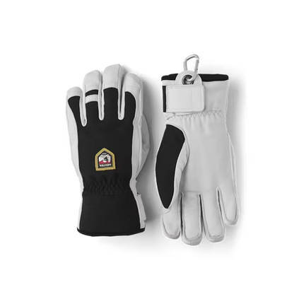 Mens Army Leather Patrol 5 Finger Glove
