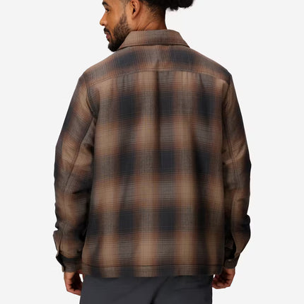 Mens Ridgefield Sherpa-Lined Flannel Shirt Jacket
