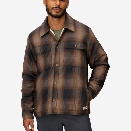Mens Ridgefield Sherpa-Lined Flannel Shirt Jacket