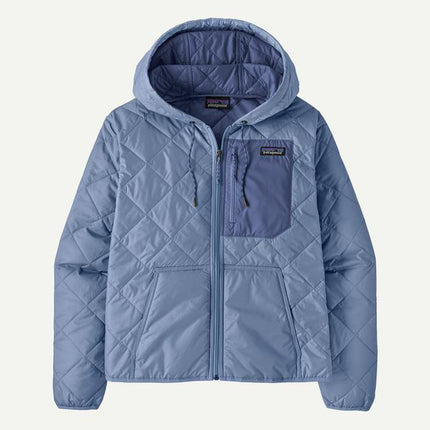 Womens Diamond Quilted Bomber Hoody