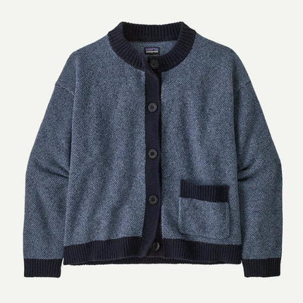 Womens Recycled Wool-Blend Sweater Jacket