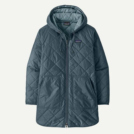 Womens Diamond Quilted Parka