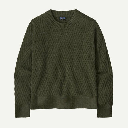 Womens Recycled Wool-Blend Crewneck Sweater