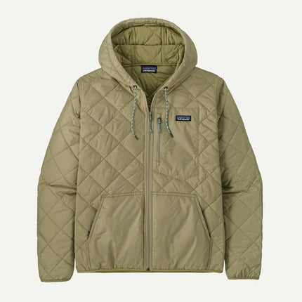 Mens Diamond Quilted Bomber Hoody