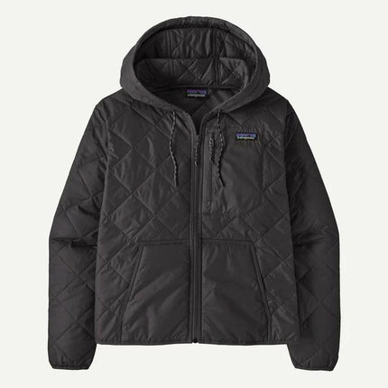Womens Diamond Quilted Bomber Hoody