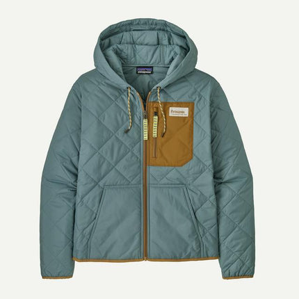 Womens Diamond Quilted Bomber Hoody