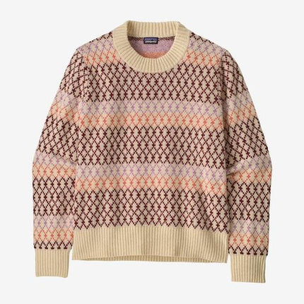Womens Recycled Wool-Blend Crewneck Sweater