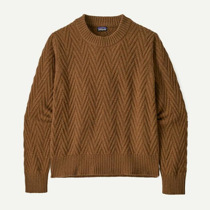 Womens Recycled Wool-Blend Crewneck Sweater